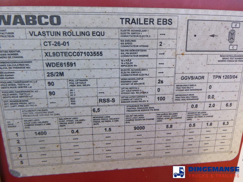 Kontejnerovy návěs/ Výměnná nástavba D-Tec 4-axle container combi trailer (3 + 1 axles) 20-30-40-45 ft: obrázek 15