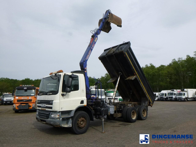 DAF CF 75.310 6x4 RHD tipper + HMF 1144 K-1 + grapple - Auto s hydraulickou rukou: obrázek 1 DAF CF 75.310 6x4 RHD tipper + HMF 1144 K-1 + grapple - Auto s hydraulickou rukou: obrázek 1
