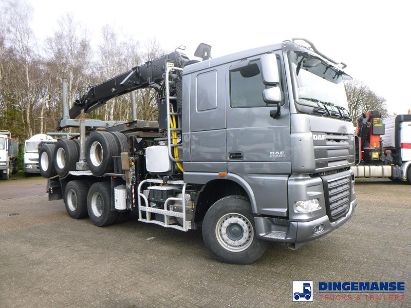 DAF XF 105.510 6x4 + Loglift F281S83 crane / timber truck + dolly - Auto s hydraulickou rukou: obrázek 2 DAF XF 105.510 6x4 + Loglift F281S83 crane / timber truck + dolly - Auto s hydraulickou rukou: obrázek 2