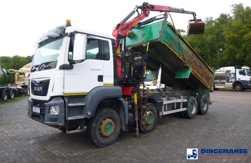 MAN TGS 35.400 8X4 RHD tipper + Palfinger Epsilon M125L - Auto s hydraulickou rukou: obrázek 1 MAN TGS 35.400 8X4 RHD tipper + Palfinger Epsilon M125L - Auto s hydraulickou rukou: obrázek 1