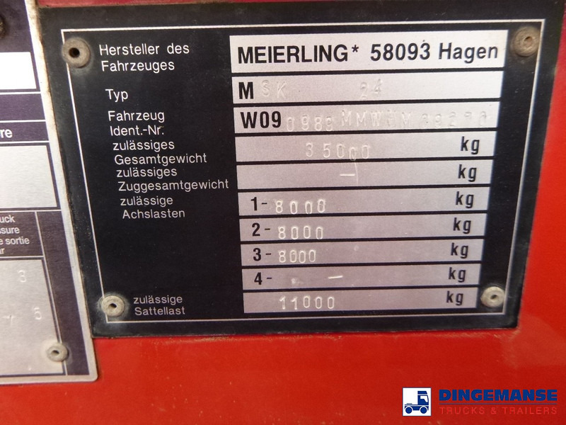 Sklápěcí návěs Meierling Tipper trailer alu 21 m3 + tarpaulin: obrázek 9