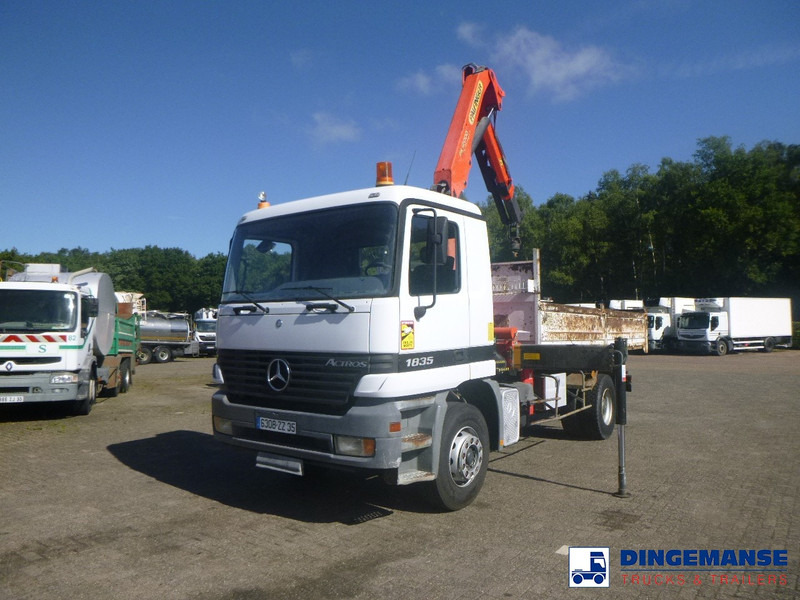 Mercedes-Benz Actros 1835 4x2 tipper + Palfinger PK12000 - Auto s hydraulickou rukou: obrázek 1 Mercedes-Benz Actros 1835 4x2 tipper + Palfinger PK12000 - Auto s hydraulickou rukou: obrázek 1