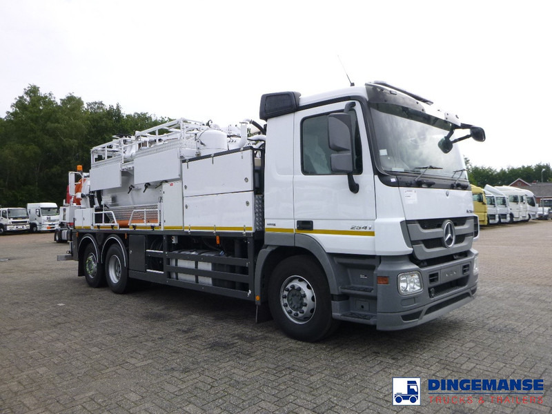 Čistič odpadových jam Mercedes-Benz Actros 2541 6x2 RHD E5 Huwer vacuum tank / hydrocureur 12 m3: obrázek 6