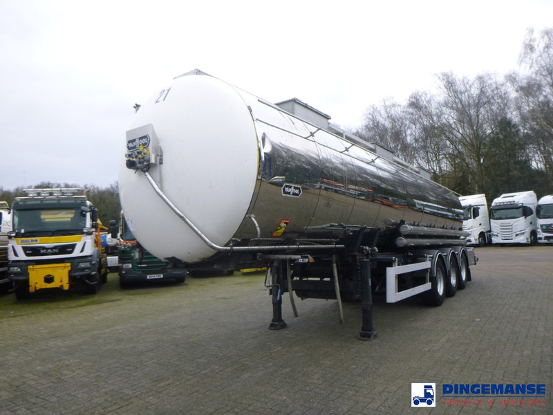 Van Hool Chemical tank inox 30 m3 / 3 comp - Cisternový návěs: obrázek 1 Van Hool Chemical tank inox 30 m3 / 3 comp - Cisternový návěs: obrázek 1