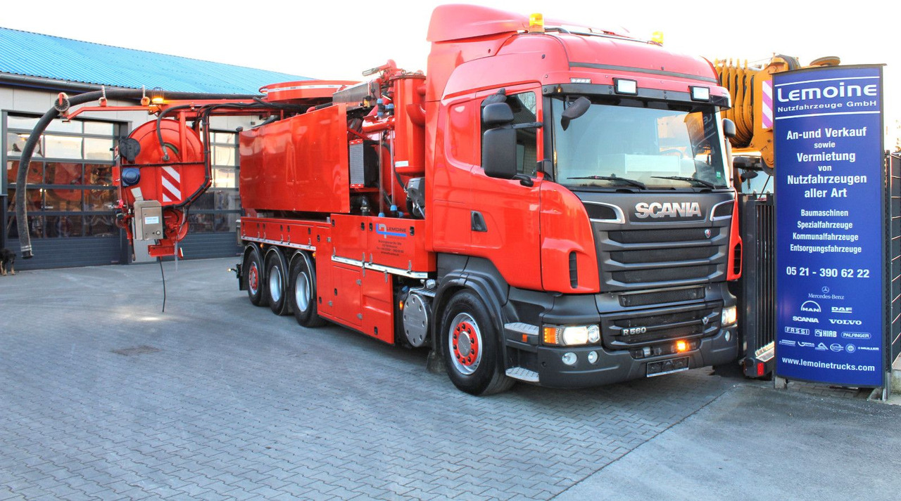 Scania R560 V8 8x4 Kroll 20m³ WRG 2x HD-Pumpe 620 Liter - Čistič odpadových jam: obrázek 1 Scania R560 V8 8x4 Kroll 20m³ WRG 2x HD-Pumpe 620 Liter - Čistič odpadových jam: obrázek 1
