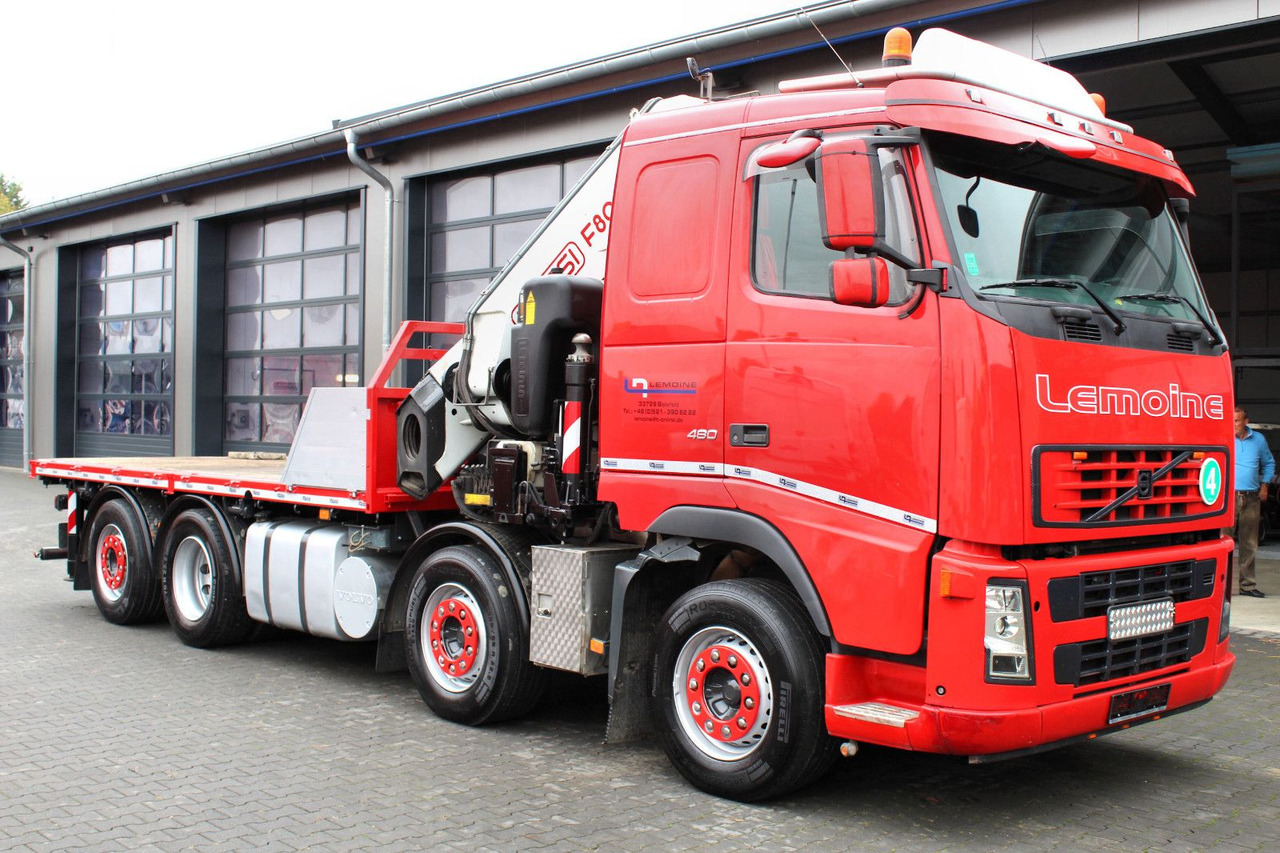 Volvo FM 480 8x2 Pritsche + FASSI F800XP Kran 6x - Nákladní automobil valníkový/ Plošinový, Auto s hydraulickou rukou: obrázek 1 Volvo FM 480 8x2 Pritsche + FASSI F800XP Kran 6x - Nákladní automobil valníkový/ Plošinový, Auto s hydraulickou rukou: obrázek 1