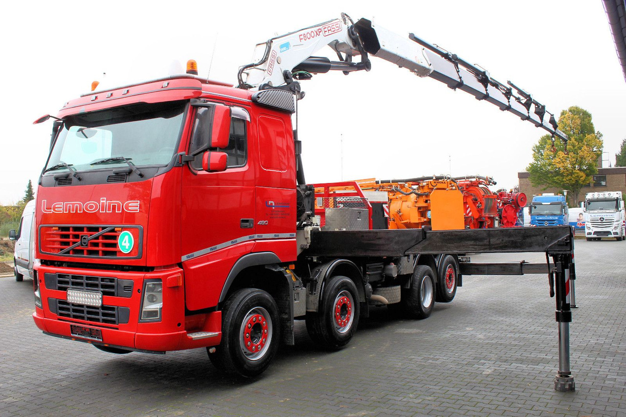 Volvo FM 480 8x2 Pritsche + FASSI F800XP Kran 6x - Nákladní automobil valníkový/ Plošinový, Auto s hydraulickou rukou: obrázek 3 Volvo FM 480 8x2 Pritsche + FASSI F800XP Kran 6x - Nákladní automobil valníkový/ Plošinový, Auto s hydraulickou rukou: obrázek 3