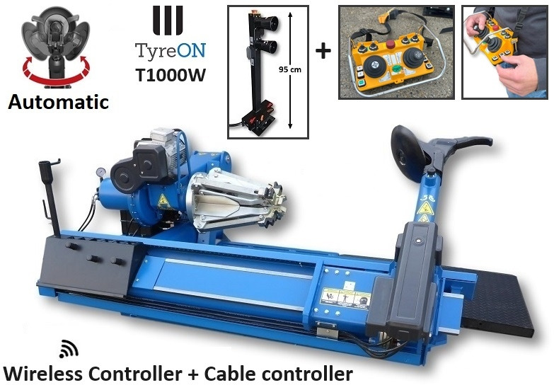 T1000W truck tyrechanger 56 Inch 2 mounting speeds - fully automatic - power 4kW+4kW - Wireless controller (as extra) - Vybavení garáže/ Dílny: obrázek 1 T1000W truck tyrechanger 56 Inch 2 mounting speeds - fully automatic - power 4kW+4kW - Wireless controller (as extra) - Vybavení garáže/ Dílny: obrázek 1