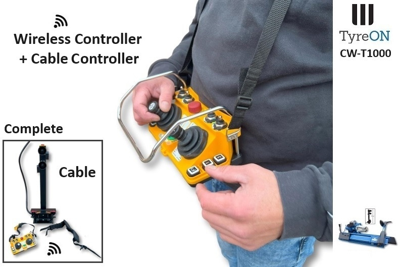 T1000W truck tyrechanger 56 Inch 2 mounting speeds - fully automatic - power 4kW+4kW - Wireless controller (as extra) - Vybavení garáže/ Dílny: obrázek 2 T1000W truck tyrechanger 56 Inch 2 mounting speeds - fully automatic - power 4kW+4kW - Wireless controller (as extra) - Vybavení garáže/ Dílny: obrázek 2