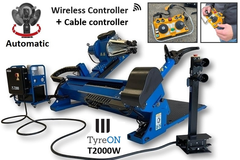 T2000W truck tyrechanger 60 Inch 2 mounting speeds - fully automatic - power 4kW+4kW - Wireless controller (as extra) - Vybavení garáže/ Dílny: obrázek 1 T2000W truck tyrechanger 60 Inch 2 mounting speeds - fully automatic - power 4kW+4kW - Wireless controller (as extra) - Vybavení garáže/ Dílny: obrázek 1
