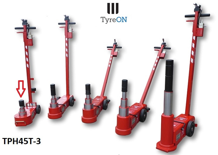 TPH45T-3 Air hydraulic jack 45 Tons - Minimum height 12 cm - portable (40 kg) - Vybavení garáže/ Dílny: obrázek 2 TPH45T-3 Air hydraulic jack 45 Tons - Minimum height 12 cm - portable (40 kg) - Vybavení garáže/ Dílny: obrázek 2