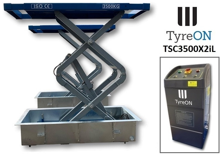 TSC3500X2iL In floor scissor lift - Double extensions - Recessed containers - Vybavení garáže/ Dílny: obrázek 4 TSC3500X2iL In floor scissor lift - Double extensions - Recessed containers - Vybavení garáže/ Dílny: obrázek 4