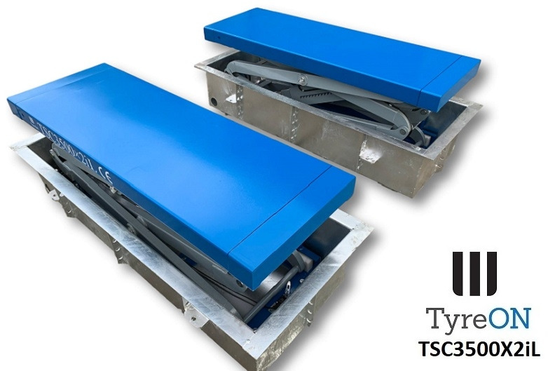 TSC3500X2iL In floor scissor lift - Double extensions - Recessed containers - Vybavení garáže/ Dílny: obrázek 2 TSC3500X2iL In floor scissor lift - Double extensions - Recessed containers - Vybavení garáže/ Dílny: obrázek 2