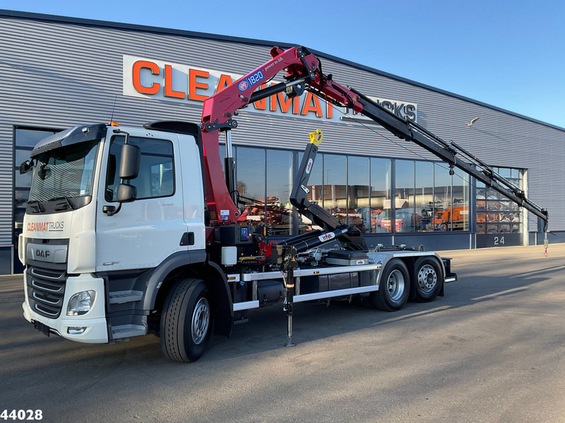 DAF FAN CF 340 Euro 6 HMF 18 Tonmeter laadkraan met lier Just 45.802 km! - Hákový nosič kontejnerů, Auto s hydraulickou rukou: obrázek 1 DAF FAN CF 340 Euro 6 HMF 18 Tonmeter laadkraan met lier Just 45.802 km! - Hákový nosič kontejnerů, Auto s hydraulickou rukou: obrázek 1