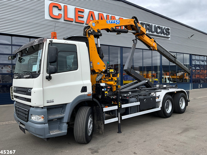DAF FAS 85 CF 410 Effer 16 Tonmeter laadkraan - Hákový nosič kontejnerů, Auto s hydraulickou rukou: obrázek 1 DAF FAS 85 CF 410 Effer 16 Tonmeter laadkraan - Hákový nosič kontejnerů, Auto s hydraulickou rukou: obrázek 1