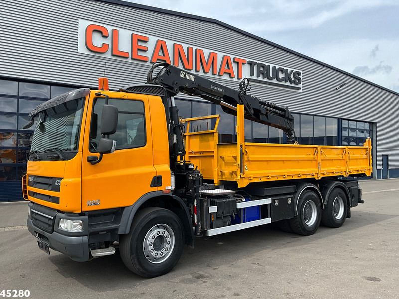 DAF FAT 75 CF 340 6x4 Manual Full steel Hiab 16 Tonmeter laadkraan - Sklápěč, Auto s hydraulickou rukou: obrázek 3 DAF FAT 75 CF 340 6x4 Manual Full steel Hiab 16 Tonmeter laadkraan - Sklápěč, Auto s hydraulickou rukou: obrázek 3