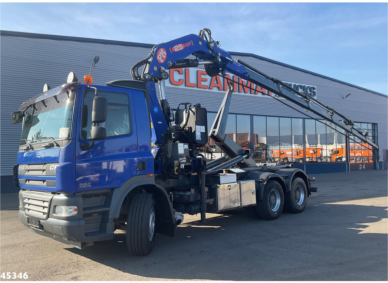 DAF FAT 85 CF 360 6x4 PM 25 Tonmeter laadkraan - Hákový nosič kontejnerů, Auto s hydraulickou rukou: obrázek 1 DAF FAT 85 CF 360 6x4 PM 25 Tonmeter laadkraan - Hákový nosič kontejnerů, Auto s hydraulickou rukou: obrázek 1