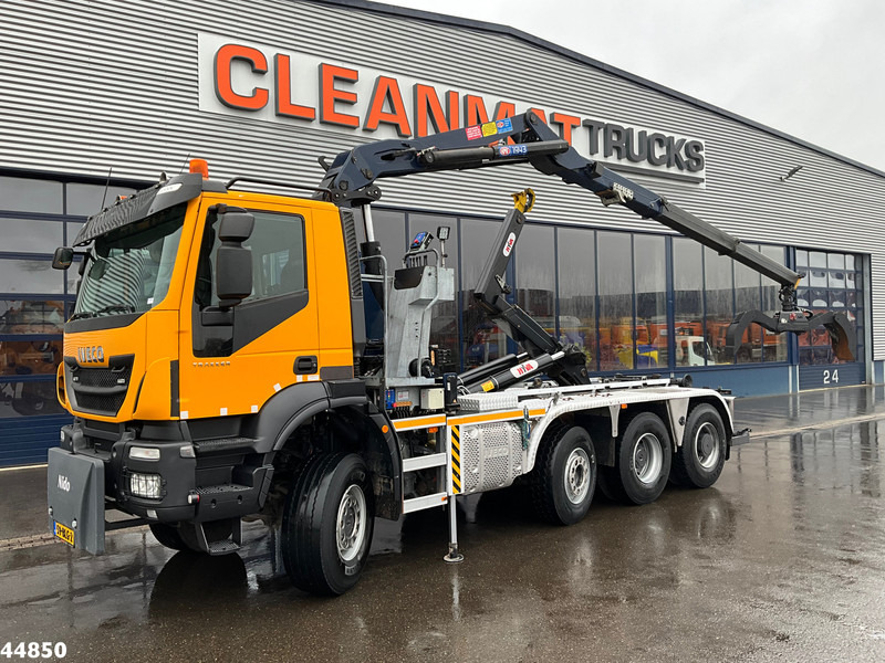 Iveco Trakker AD380T41W 8x6 Euro 6 HMF 19 Tonmeter Z-kraan - Hákový nosič kontejnerů, Auto s hydraulickou rukou: obrázek 1 Iveco Trakker AD380T41W 8x6 Euro 6 HMF 19 Tonmeter Z-kraan - Hákový nosič kontejnerů, Auto s hydraulickou rukou: obrázek 1