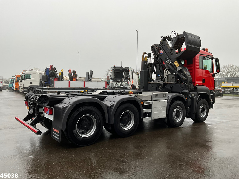 MAN TGS 35.400 8x4 Euro 6 HMF 16 Tonmeter Z-kraan - Hákový nosič kontejnerů, Auto s hydraulickou rukou: obrázek 4 MAN TGS 35.400 8x4 Euro 6 HMF 16 Tonmeter Z-kraan - Hákový nosič kontejnerů, Auto s hydraulickou rukou: obrázek 4