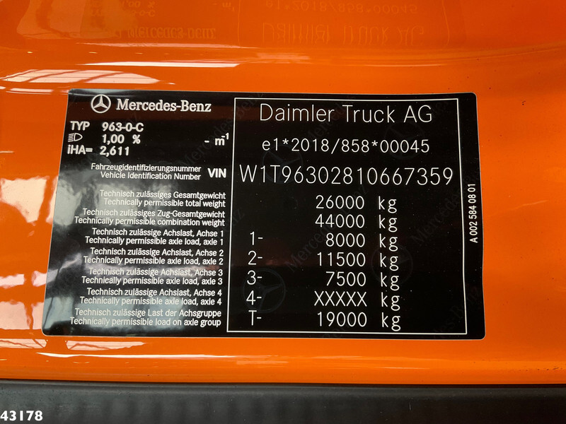 Mercedes-Benz Actros 2643 Euro 6 HMF 23 Tonmeter laadkraan leasing Mercedes-Benz Actros 2643 Euro 6 HMF 23 Tonmeter laadkraan: obrázek 19