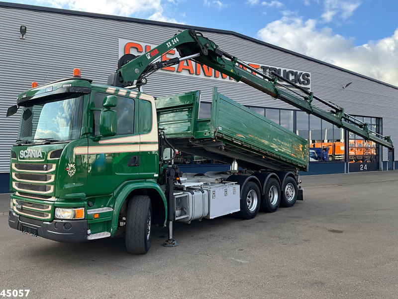 Scania G 490 8x4 Euro 6 Hiab 24 Tonmeter laadkraan - Sklápěč, Auto s hydraulickou rukou: obrázek 1 Scania G 490 8x4 Euro 6 Hiab 24 Tonmeter laadkraan - Sklápěč, Auto s hydraulickou rukou: obrázek 1