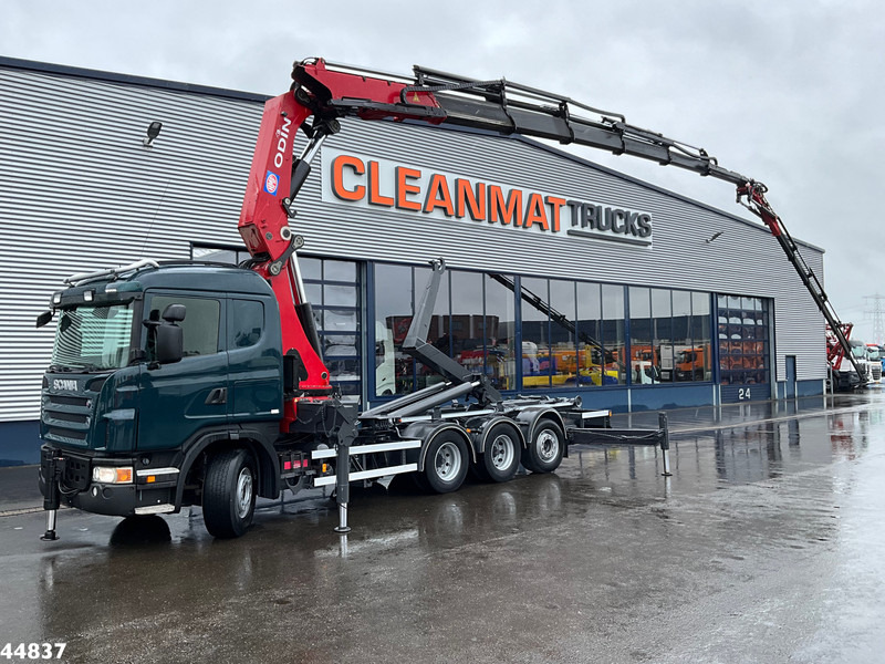 Scania G480 8x4 HMF 60 Tonmeter laadkraan + Fly-jib - Hákový nosič kontejnerů, Auto s hydraulickou rukou: obrázek 1 Scania G480 8x4 HMF 60 Tonmeter laadkraan + Fly-jib - Hákový nosič kontejnerů, Auto s hydraulickou rukou: obrázek 1
