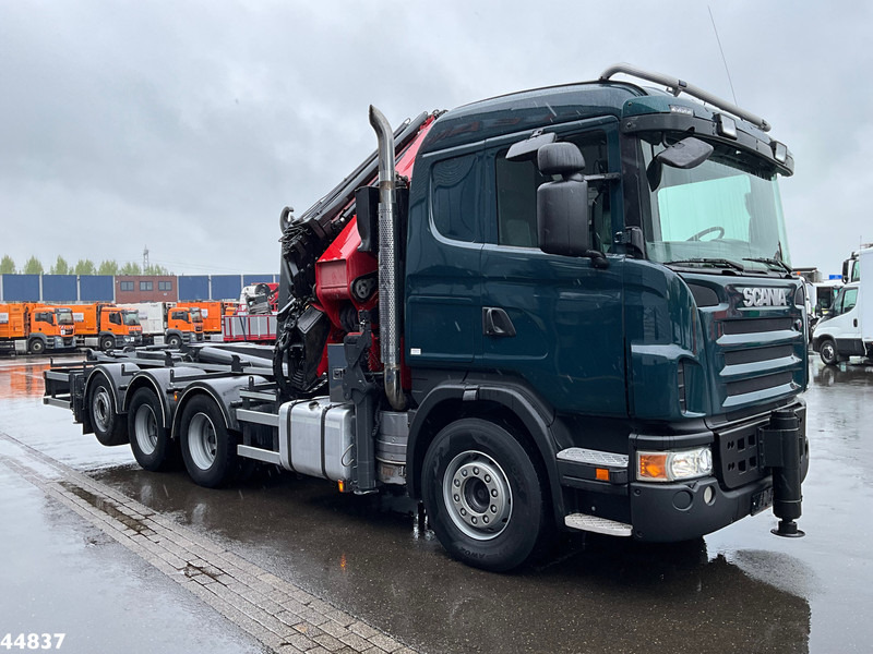 Scania G480 8x4 HMF 60 Tonmeter laadkraan + Fly-jib - Hákový nosič kontejnerů, Auto s hydraulickou rukou: obrázek 3 Scania G480 8x4 HMF 60 Tonmeter laadkraan + Fly-jib - Hákový nosič kontejnerů, Auto s hydraulickou rukou: obrázek 3