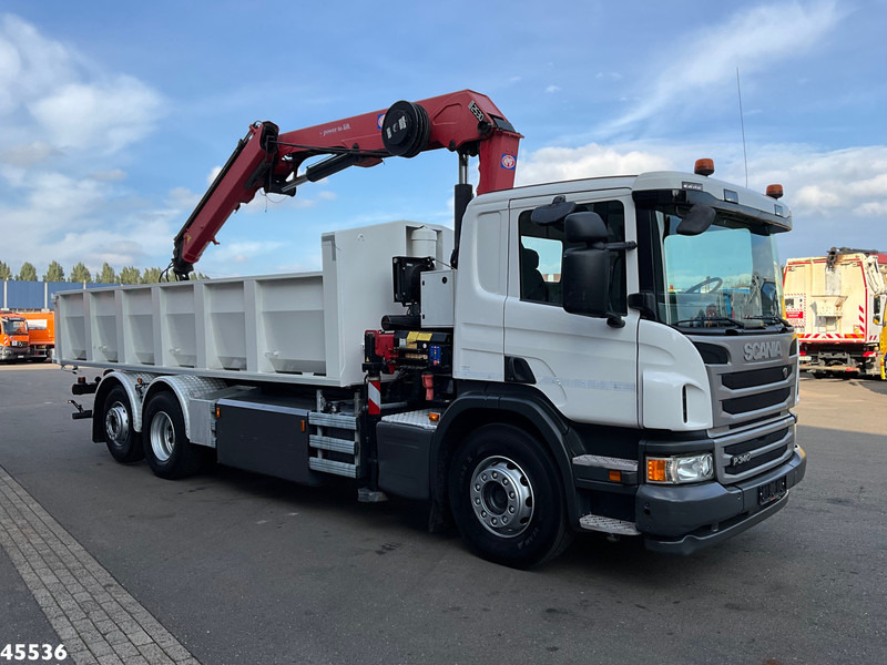 Sklápěč, Auto s hydraulickou rukou Scania P 340 Euro 6 CNG HMF 25 Tonmeter laadkraan Just 72.852 km!: obrázek 6