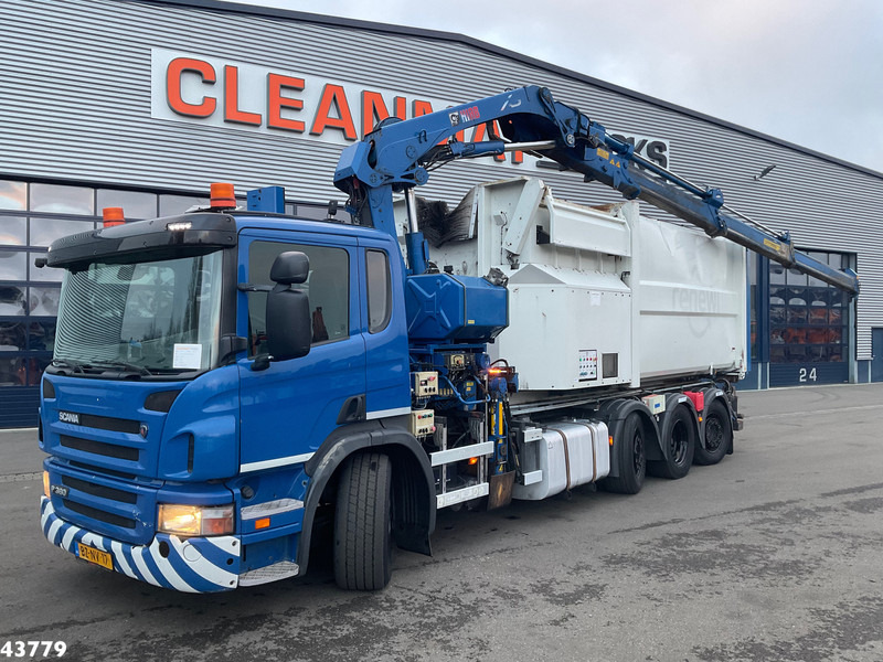 Scania P 360 8x2 Hiab 21 Tonmeter laadkraan - Hákový nosič kontejnerů, Auto s hydraulickou rukou: obrázek 1 Scania P 360 8x2 Hiab 21 Tonmeter laadkraan - Hákový nosič kontejnerů, Auto s hydraulickou rukou: obrázek 1