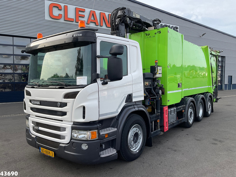 Scania P 360 Faun 18m³ + Hiab crane + Underground Container Washing Installation - Vůz na odvoz odpadků: obrázek 2 Scania P 360 Faun 18m³ + Hiab crane + Underground Container Washing Installation - Vůz na odvoz odpadků: obrázek 2