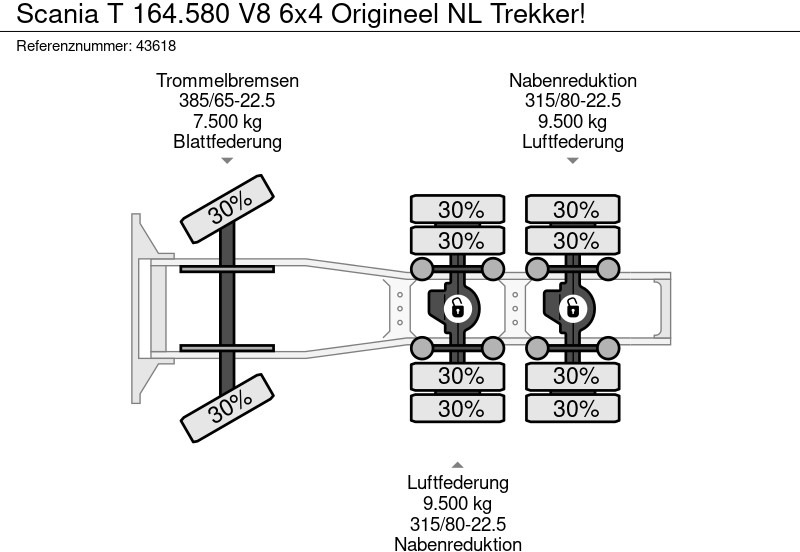 Scania T 164.580 V8 6x4 Origineel NL Trekker! leasing Scania T 164.580 V8 6x4 Origineel NL Trekker!: obrázek 20