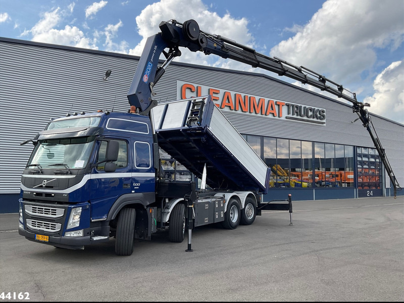 Volvo FM 500 Euro 6 HMF 50 Tonmeter laadkraan + Fly-Jib - Sklápěč, Auto s hydraulickou rukou: obrázek 1 Volvo FM 500 Euro 6 HMF 50 Tonmeter laadkraan + Fly-Jib - Sklápěč, Auto s hydraulickou rukou: obrázek 1