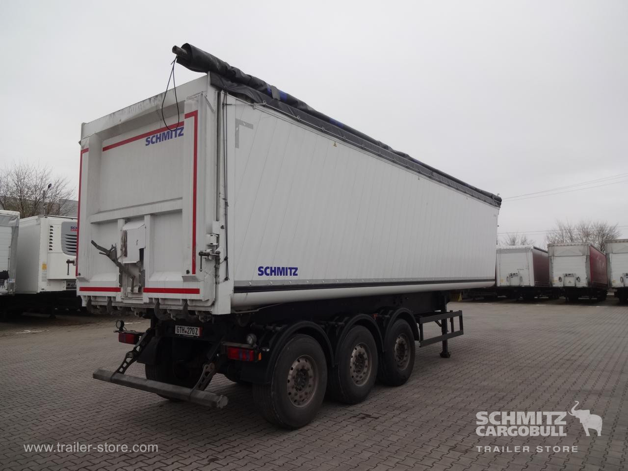 SCHMITZ Tipper Alu-square sided body 52m³ - Sklápěcí návěs: obrázek 3 SCHMITZ Tipper Alu-square sided body 52m³ - Sklápěcí návěs: obrázek 3