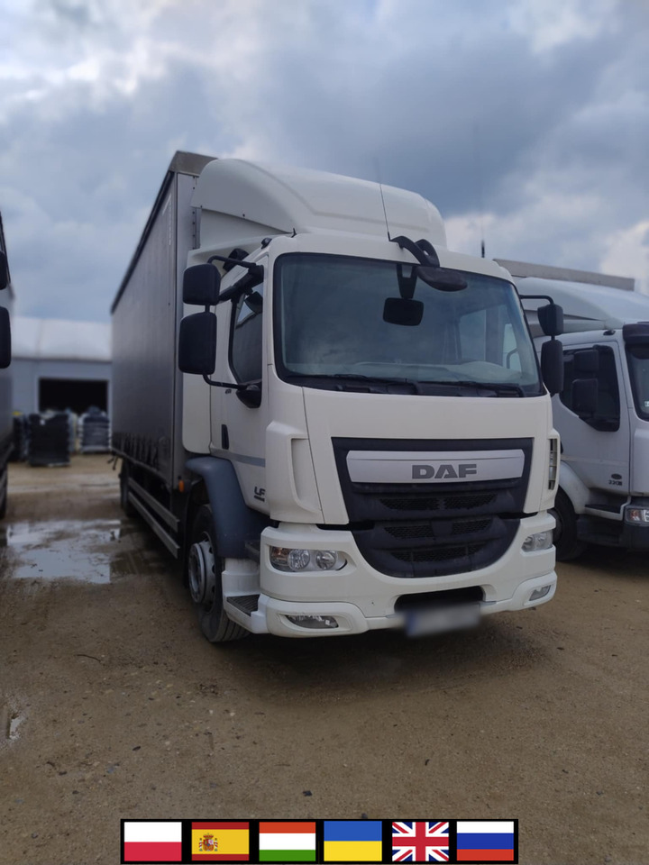 DAF LF 250 / Curtainsider 18 EPAL / sleeping cab - Plachtový nákladní auto: obrázek 1 DAF LF 250 / Curtainsider 18 EPAL / sleeping cab - Plachtový nákladní auto: obrázek 1