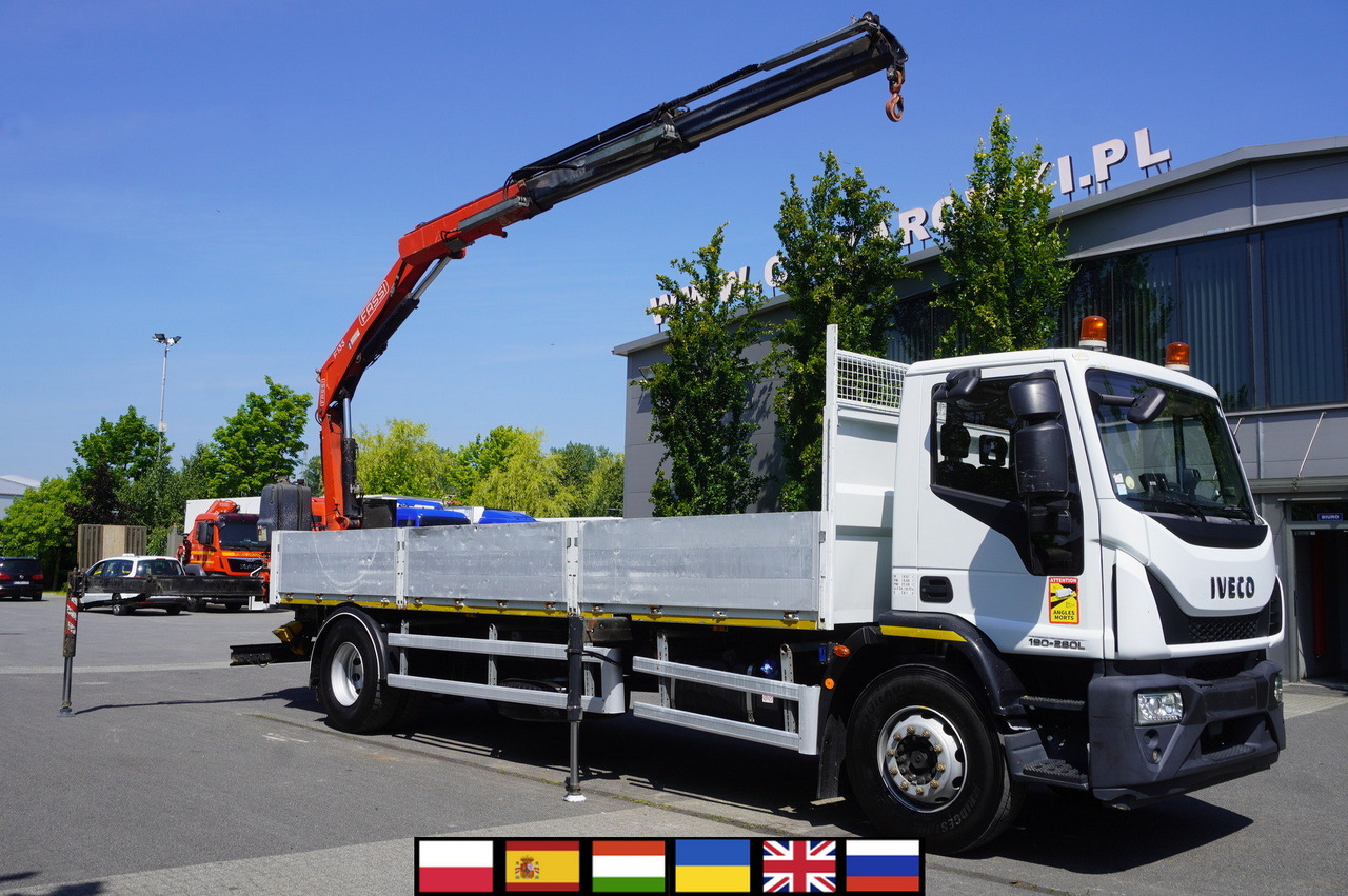 IVECO EUROCARGO 190-280L / FASSI F135A / 8 M / Lift cap. 5580 kg - Nákladní automobil valníkový/ Plošinový, Auto s hydraulickou rukou: obrázek 1 IVECO EUROCARGO 190-280L / FASSI F135A / 8 M / Lift cap. 5580 kg - Nákladní automobil valníkový/ Plošinový, Auto s hydraulickou rukou: obrázek 1