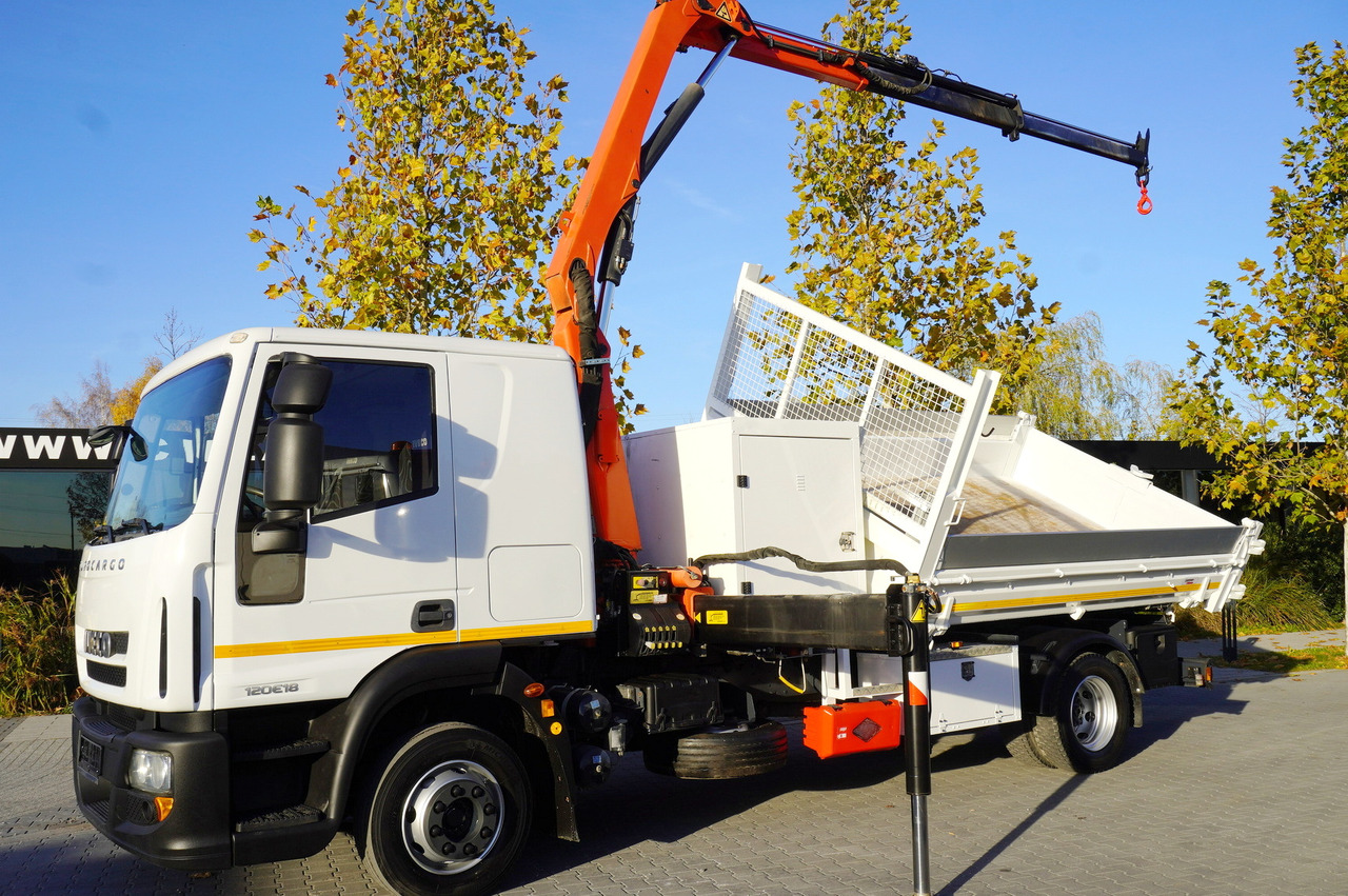 IVECO Eurocargo 120E18 Crane Palfinger / 3-way tipper / sleeper cab - Nákladní automobil valníkový/ Plošinový, Auto s hydraulickou rukou: obrázek 3 IVECO Eurocargo 120E18 Crane Palfinger / 3-way tipper / sleeper cab - Nákladní automobil valníkový/ Plošinový, Auto s hydraulickou rukou: obrázek 3