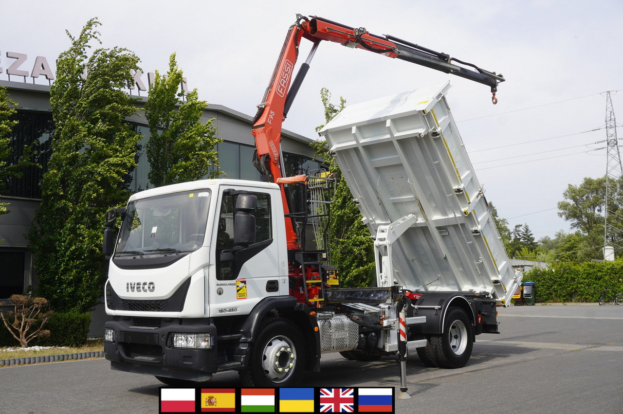 IVECO Eurocargo 160-250 / Fassi F95 crane / 120 tho. km / 3-sided tipper - Sklápěč, Auto s hydraulickou rukou: obrázek 1 IVECO Eurocargo 160-250 / Fassi F95 crane / 120 tho. km / 3-sided tipper - Sklápěč, Auto s hydraulickou rukou: obrázek 1