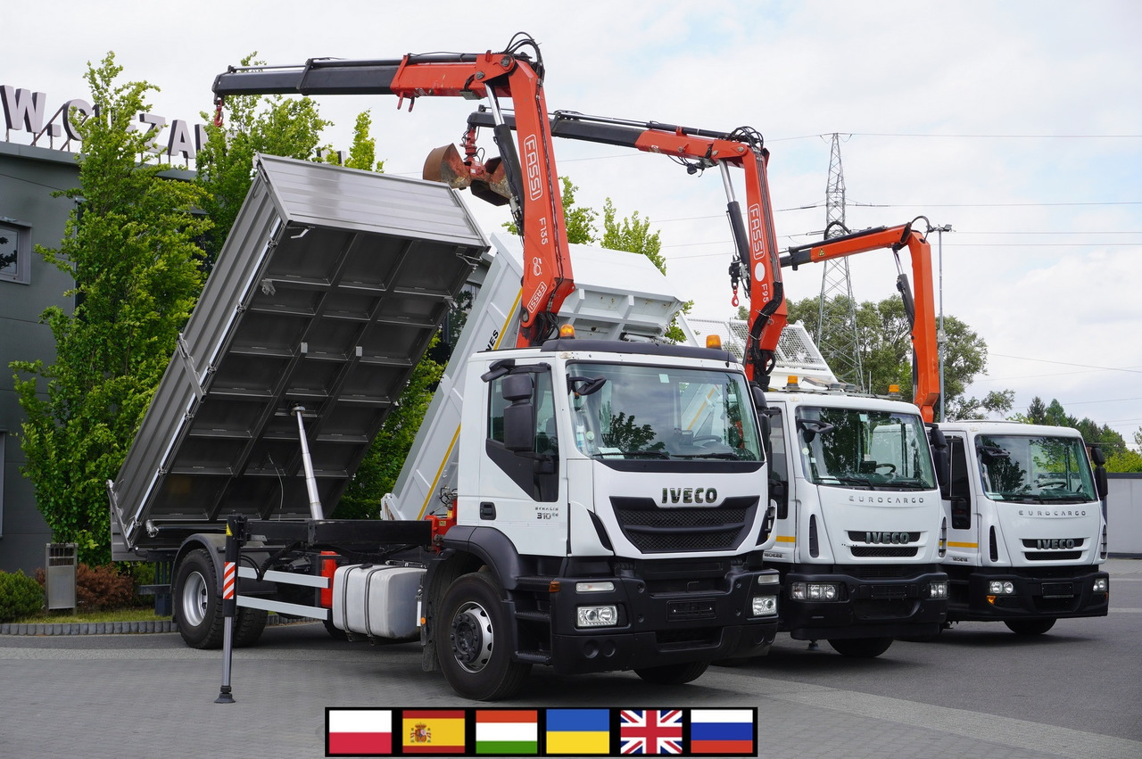 IVECO Stralis 310 E6 / NEW 3-sided tipper / Fassi F135 crane with remote control - Auto s hydraulickou rukou: obrázek 1 IVECO Stralis 310 E6 / NEW 3-sided tipper / Fassi F135 crane with remote control - Auto s hydraulickou rukou: obrázek 1