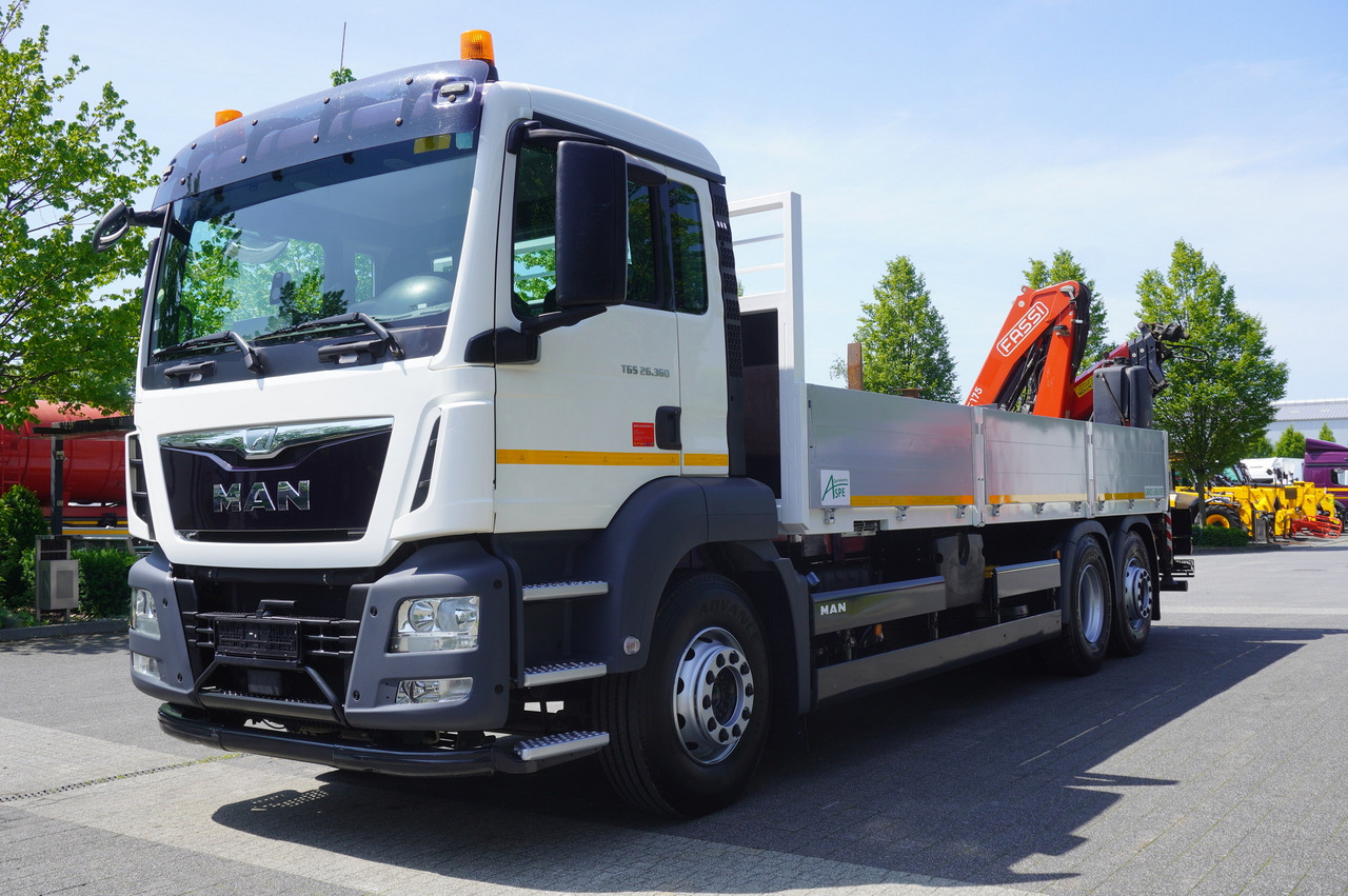 Auto s hydraulickou rukou MAN TGS 26.360 Flatbed / Fassi F175 7.7 T / steered 3rd axle: obrázek 8
