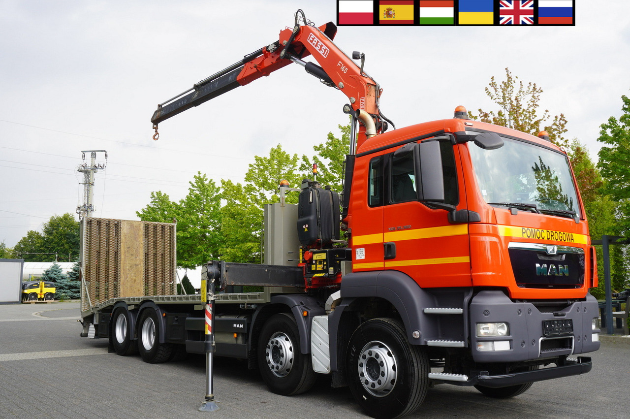 MAN TGS 35.360 E5 8x2 / FASSI F165 / 5.4 T cap. / 8.25 m reach - Přepravník automobilů, Auto s hydraulickou rukou: obrázek 1 MAN TGS 35.360 E5 8x2 / FASSI F165 / 5.4 T cap. / 8.25 m reach - Přepravník automobilů, Auto s hydraulickou rukou: obrázek 1