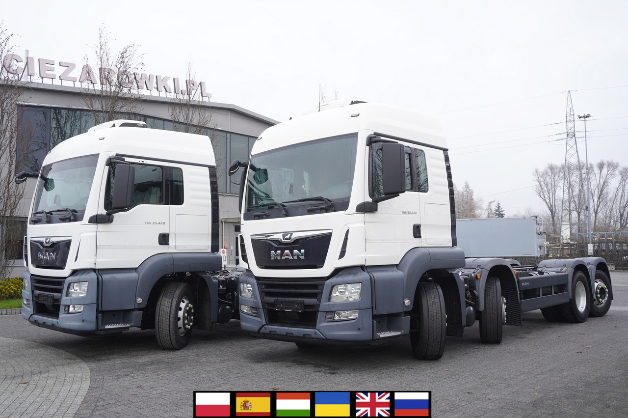 MAN TGS 35.420 8×2 / Chassis 6.4 m / 3 steered axles / 2 units - Podvozek s kabinou: obrázek 1 MAN TGS 35.420 8×2 / Chassis 6.4 m / 3 steered axles / 2 units - Podvozek s kabinou: obrázek 1