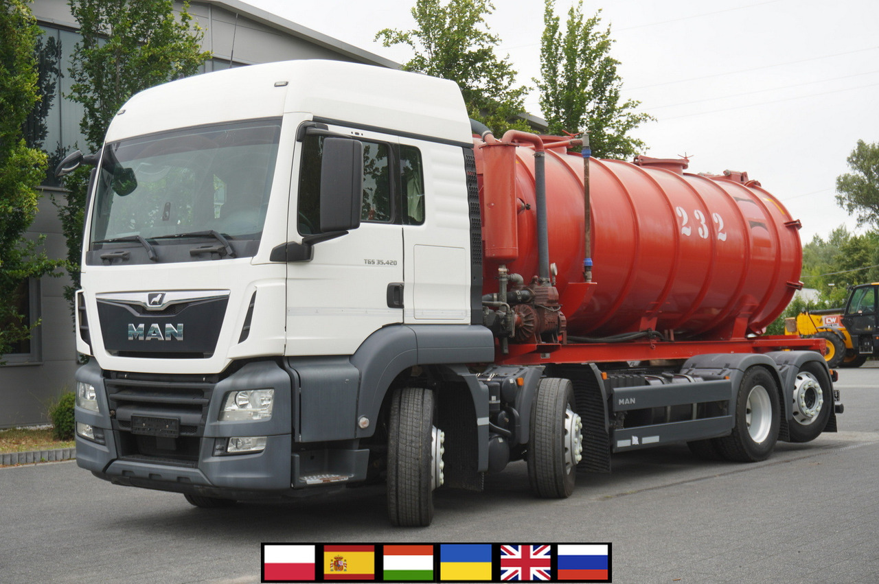 MAN TGS 35.420 8×2 / NEW septic barrel 13000 L / 3 steered axles - Aplikátor kejdy: obrázek 1 MAN TGS 35.420 8×2 / NEW septic barrel 13000 L / 3 steered axles - Aplikátor kejdy: obrázek 1