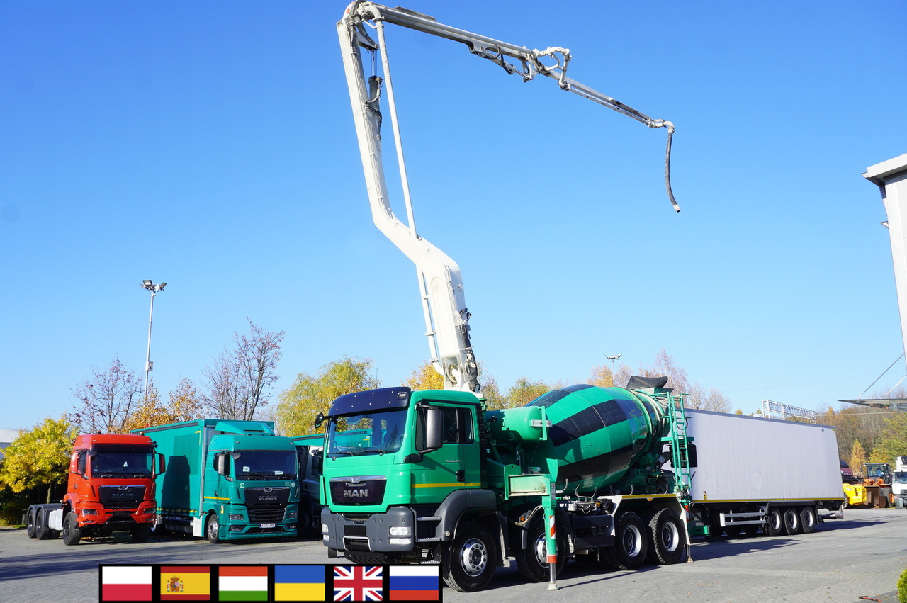 MAN TGS 35.480 8x4 Concrete Mixer Pump truck / Putzmeister M24-3 / 1600 MTH! - Autodomíchávač: obrázek 1 MAN TGS 35.480 8x4 Concrete Mixer Pump truck / Putzmeister M24-3 / 1600 MTH! - Autodomíchávač: obrázek 1