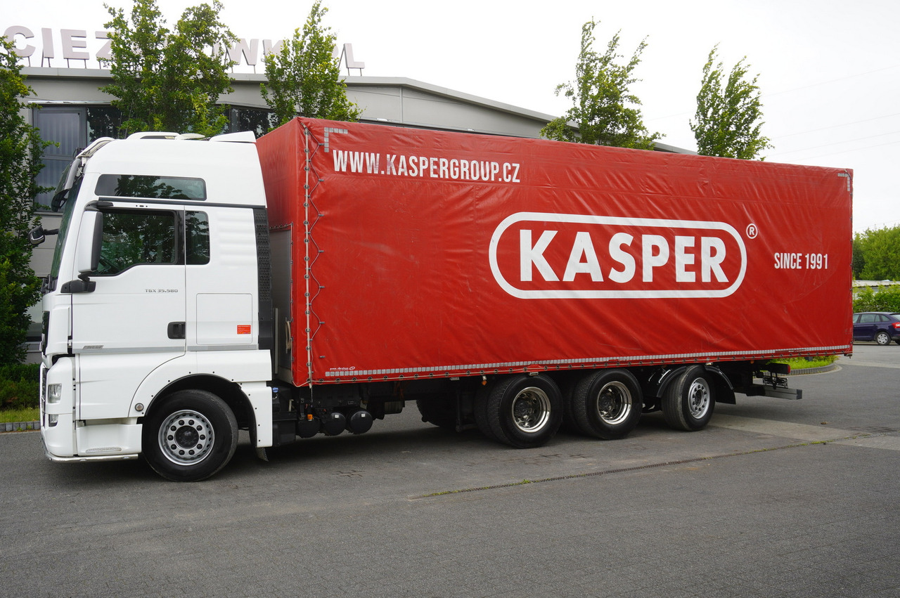 MAN TGX 35.580 E6 8x4 /4 / 23 EPAL tarp superstructure / 4th axle steered - Plachtový nákladní auto: obrázek 2 MAN TGX 35.580 E6 8x4 /4 / 23 EPAL tarp superstructure / 4th axle steered - Plachtový nákladní auto: obrázek 2