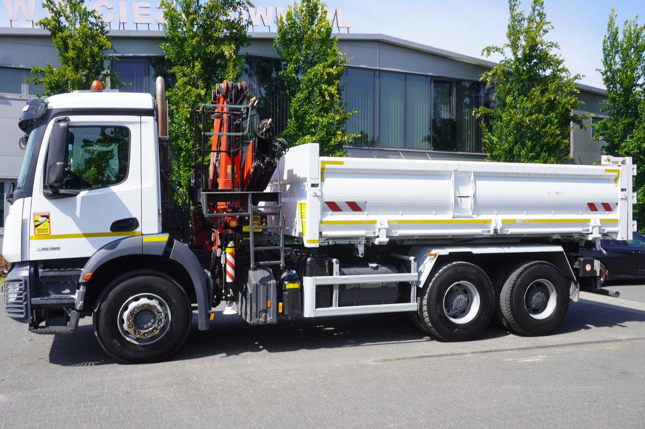 MERCEDES-BENZ AROCS 2636 / Fassi F155A.0.22 crane 6t / 120 tho. km / 3-sided dump truck / 2 x Bordmatic - Nákladní automobil valníkový/ Plošinový, Auto s hydraulickou rukou: obrázek 4 MERCEDES-BENZ AROCS 2636 / Fassi F155A.0.22 crane 6t / 120 tho. km / 3-sided dump truck / 2 x Bordmatic - Nákladní automobil valníkový/ Plošinový, Auto s hydraulickou rukou: obrázek 4