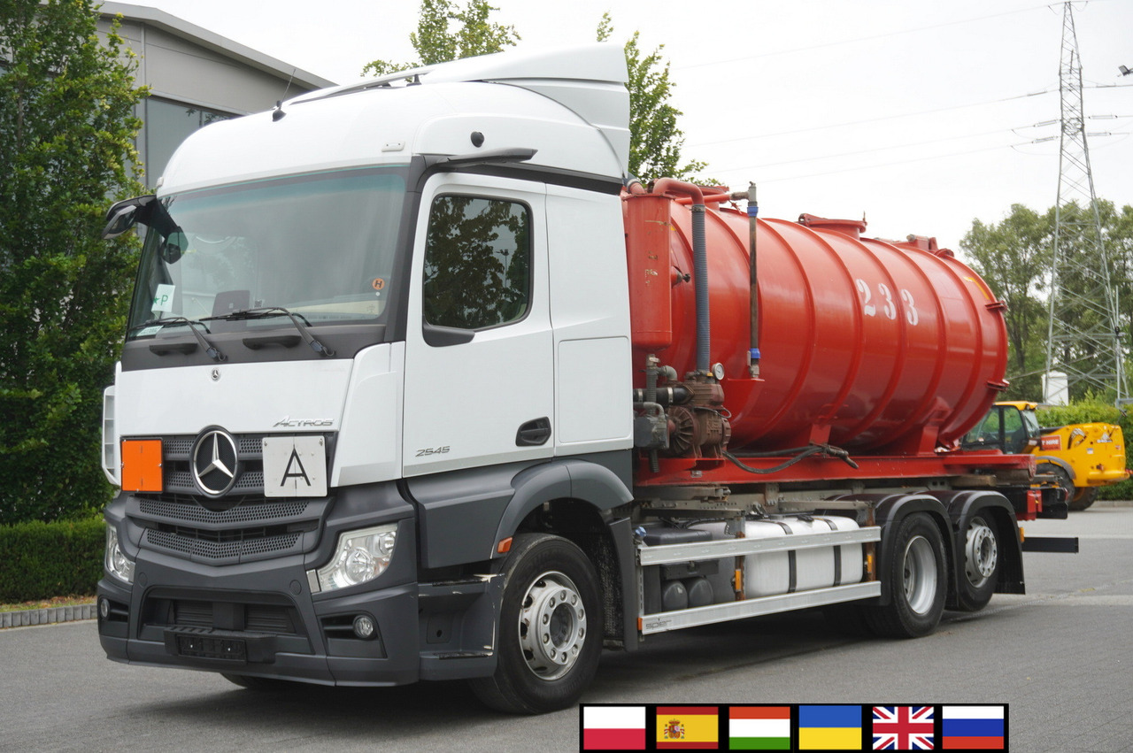 MERCEDES-BENZ Actros 2545 6 × 2 MP5 / NEW septic barrel 13000 L - Cisternové vozidlo: obrázek 1 MERCEDES-BENZ Actros 2545 6 × 2 MP5 / NEW septic barrel 13000 L - Cisternové vozidlo: obrázek 1