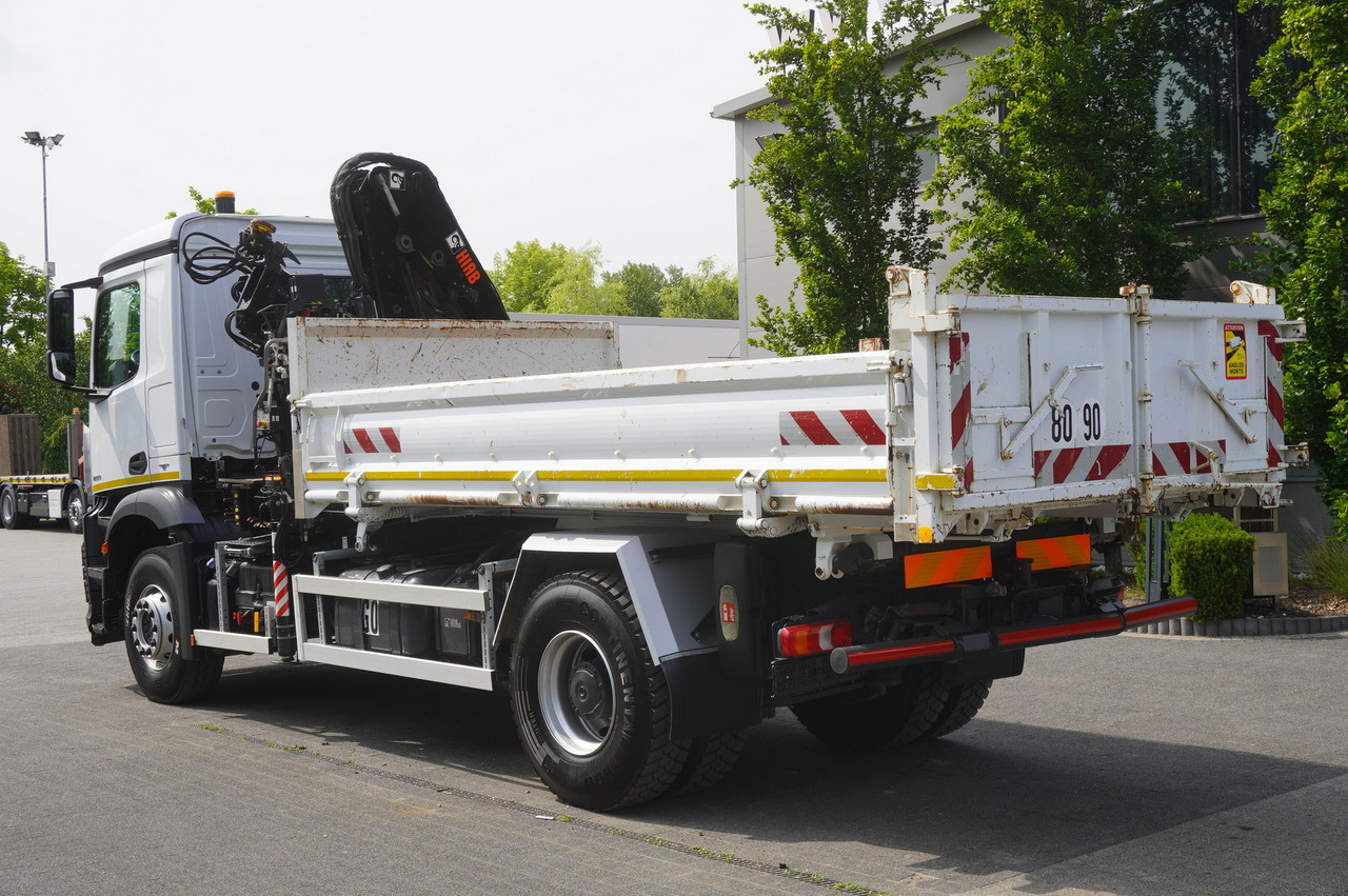 Nákladní automobil valníkový/ Plošinový, Auto s hydraulickou rukou MERCEDES-BENZ Arocs 1833 / 87,000 km!!! / Hds HIAB X-DUO 128 B-2 / three-sided tipper: obrázek 6