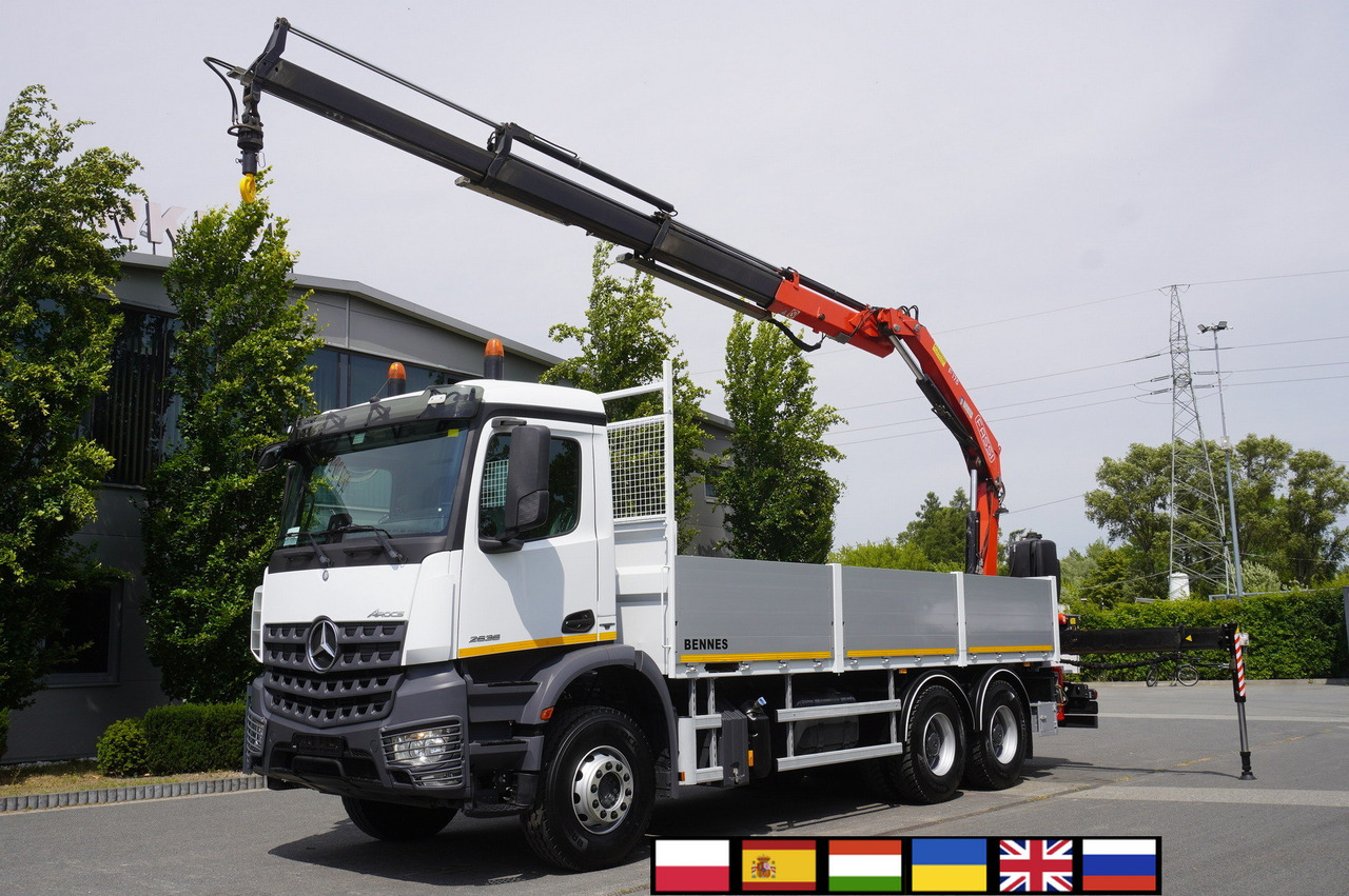 MERCEDES-BENZ Arocs 2633 flatbed truck / Crane FASSI F155A.0.23 / REMOTE CONTROL / 230,000 km - Auto s hydraulickou rukou: obrázek 1 MERCEDES-BENZ Arocs 2633 flatbed truck / Crane FASSI F155A.0.23 / REMOTE CONTROL / 230,000 km - Auto s hydraulickou rukou: obrázek 1