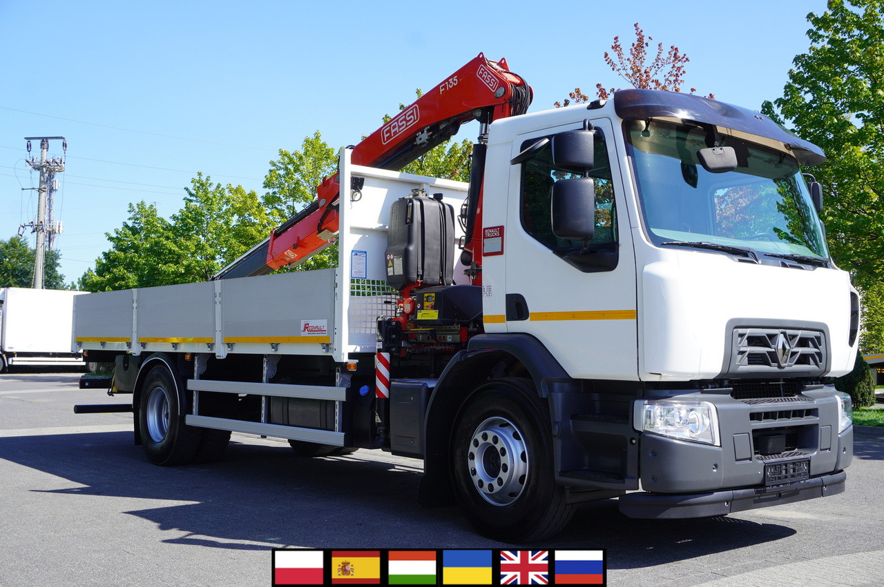 RENAULT C280 DTI 8 / FASSI crane 5.6 T / range 8 m / Flatbed 15 EPAL - Nákladní automobil valníkový/ Plošinový, Auto s hydraulickou rukou: obrázek 1 RENAULT C280 DTI 8 / FASSI crane 5.6 T / range 8 m / Flatbed 15 EPAL - Nákladní automobil valníkový/ Plošinový, Auto s hydraulickou rukou: obrázek 1