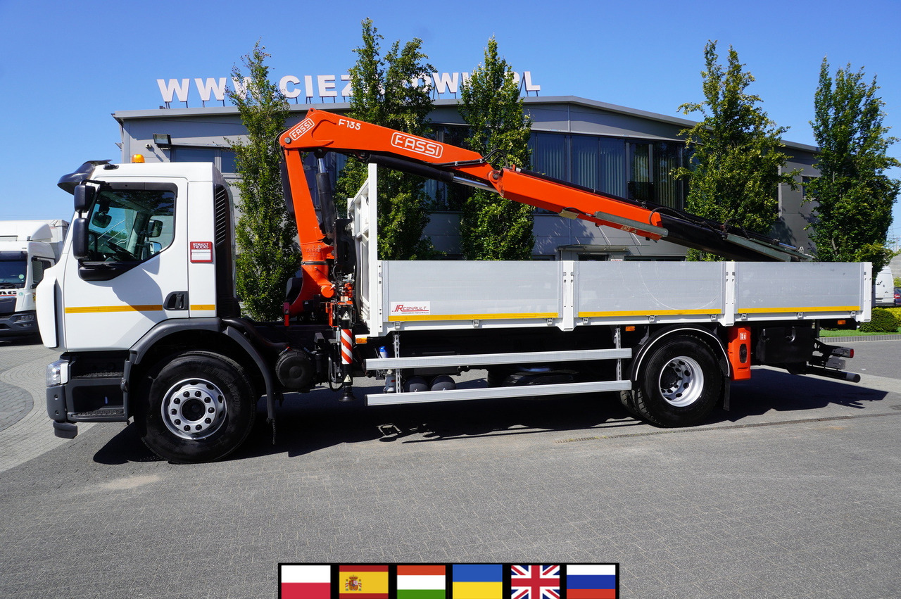 RENAULT C280 DTI 8 / FASSI crane 5.6 T / range 8 m / Flatbed 15 EPAL - Nákladní automobil valníkový/ Plošinový, Auto s hydraulickou rukou: obrázek 1 RENAULT C280 DTI 8 / FASSI crane 5.6 T / range 8 m / Flatbed 15 EPAL - Nákladní automobil valníkový/ Plošinový, Auto s hydraulickou rukou: obrázek 1